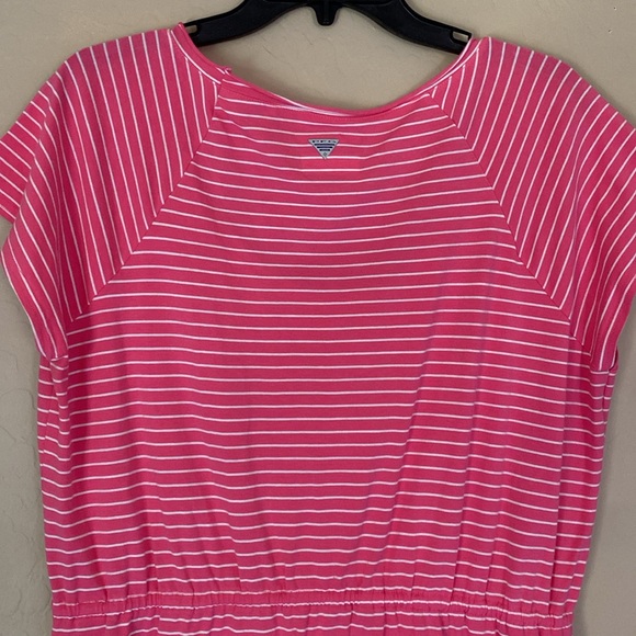 Columbia, XL, pink & white striped dress - Picture 7 of 8